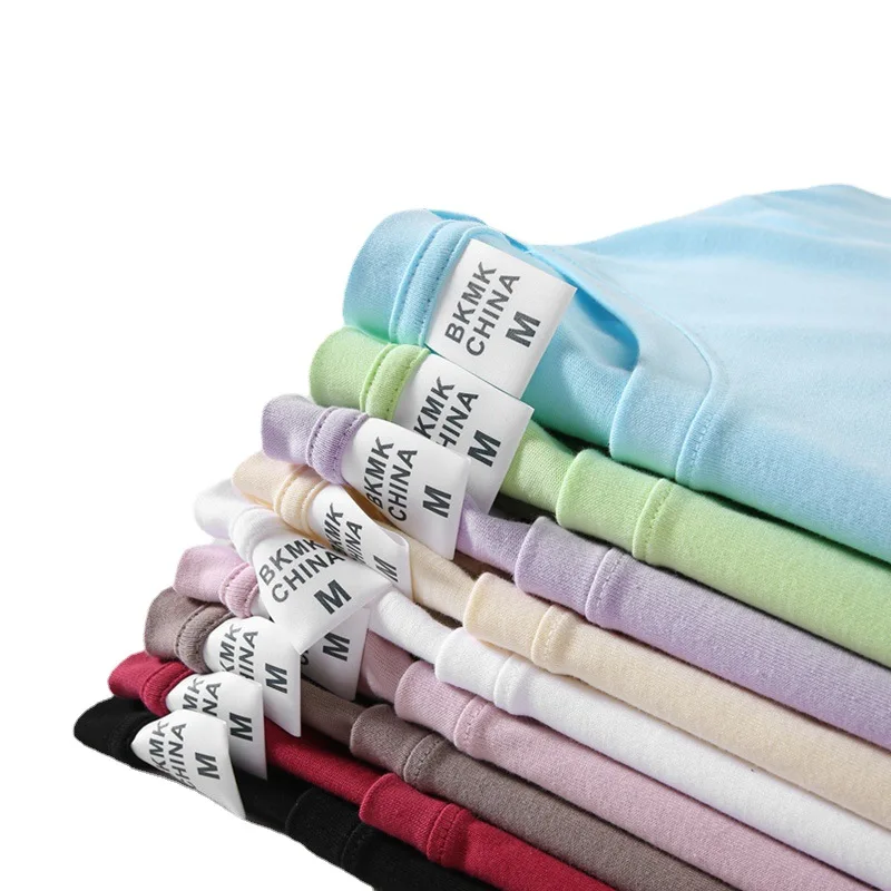 MT2420 Wholesales Custom Logo Design 240 GSM 100% Cotton T Shirt Solid Color Unisex T Shirt