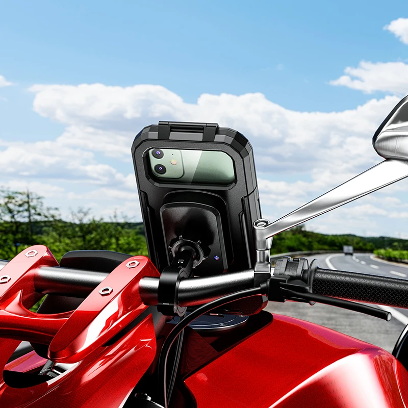 Универсальный чехол для телефона на руль мотоцикла или велосипеда 4-7 дюймов