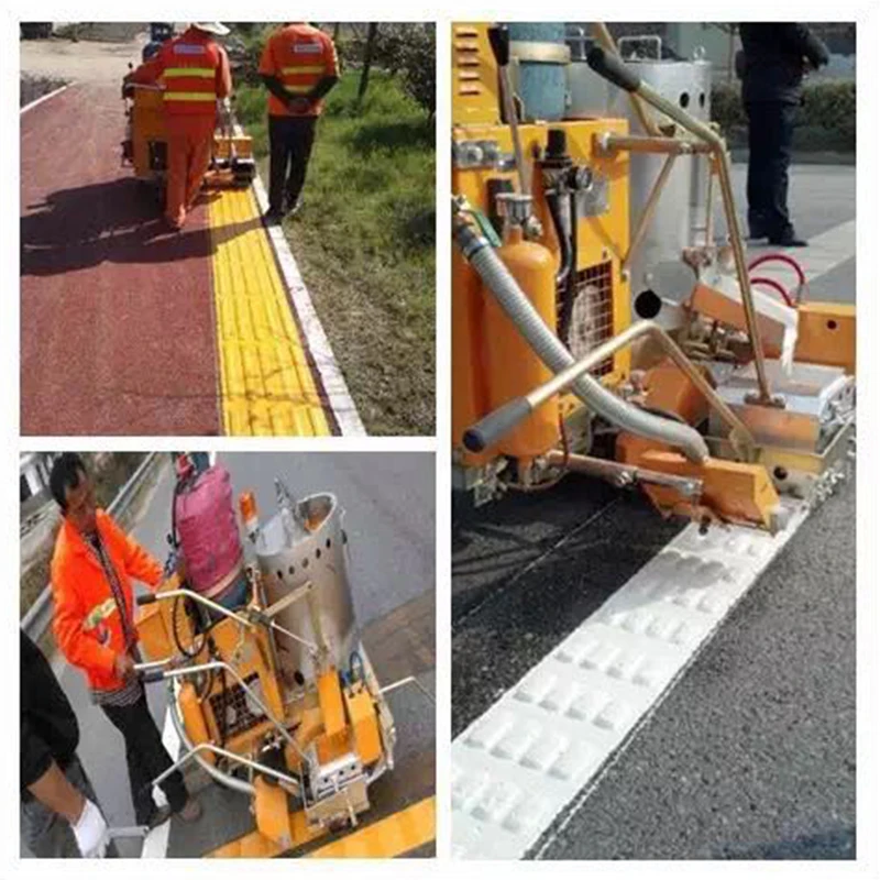 Electric vibrating thermoplastic Road Line Marking Paint Machine Equipment Price for