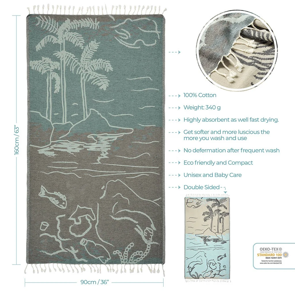 Turkish Beach Towels Oversized Hammam Fouta Bath Towel Organic Cotton Peshtemal Pool Gym Yoga Pestemal Large Blanket with Tassel