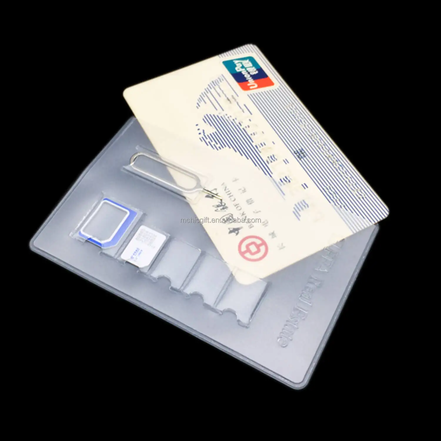 Factory Plastic Nano Sim Card Holder Gift Custom Holder Card Sim for Business Card Holder PVC SIM Cardholder