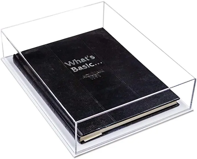 Yageli factory wholesale Clear Acrylic Book Cover Protector Magazine Slipcase