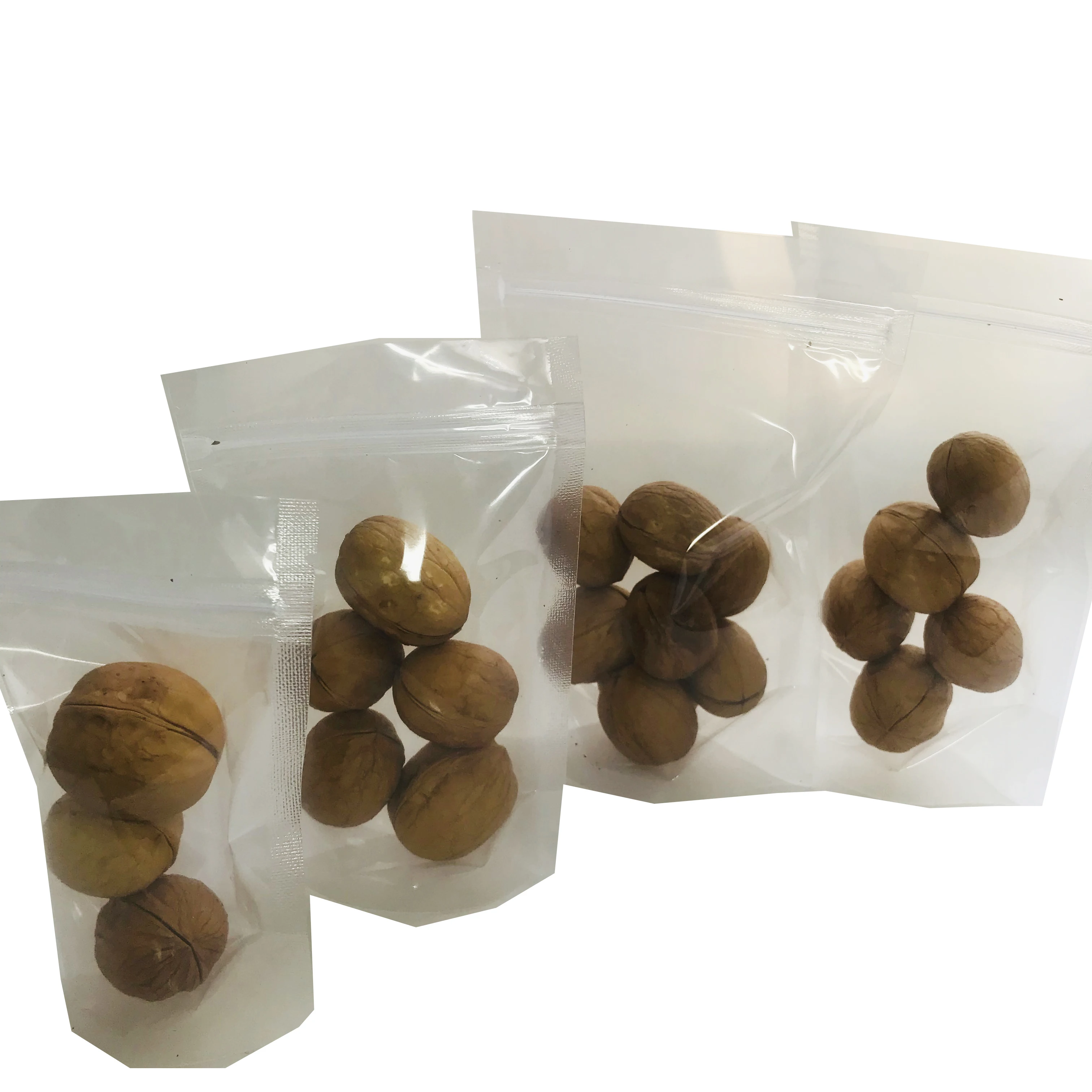 OEM Clear Food Packaging Clear Plastic Bag With Zip Lock Transparent PE Strong Storage Bag Doypack Zipper Bag For Spice Pack