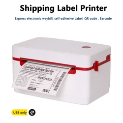 4X6 White Color BlueT Wifi Roll To Roll Shipping Label Sticker Barcode Maker Thermal Printer Machine for Supermarket