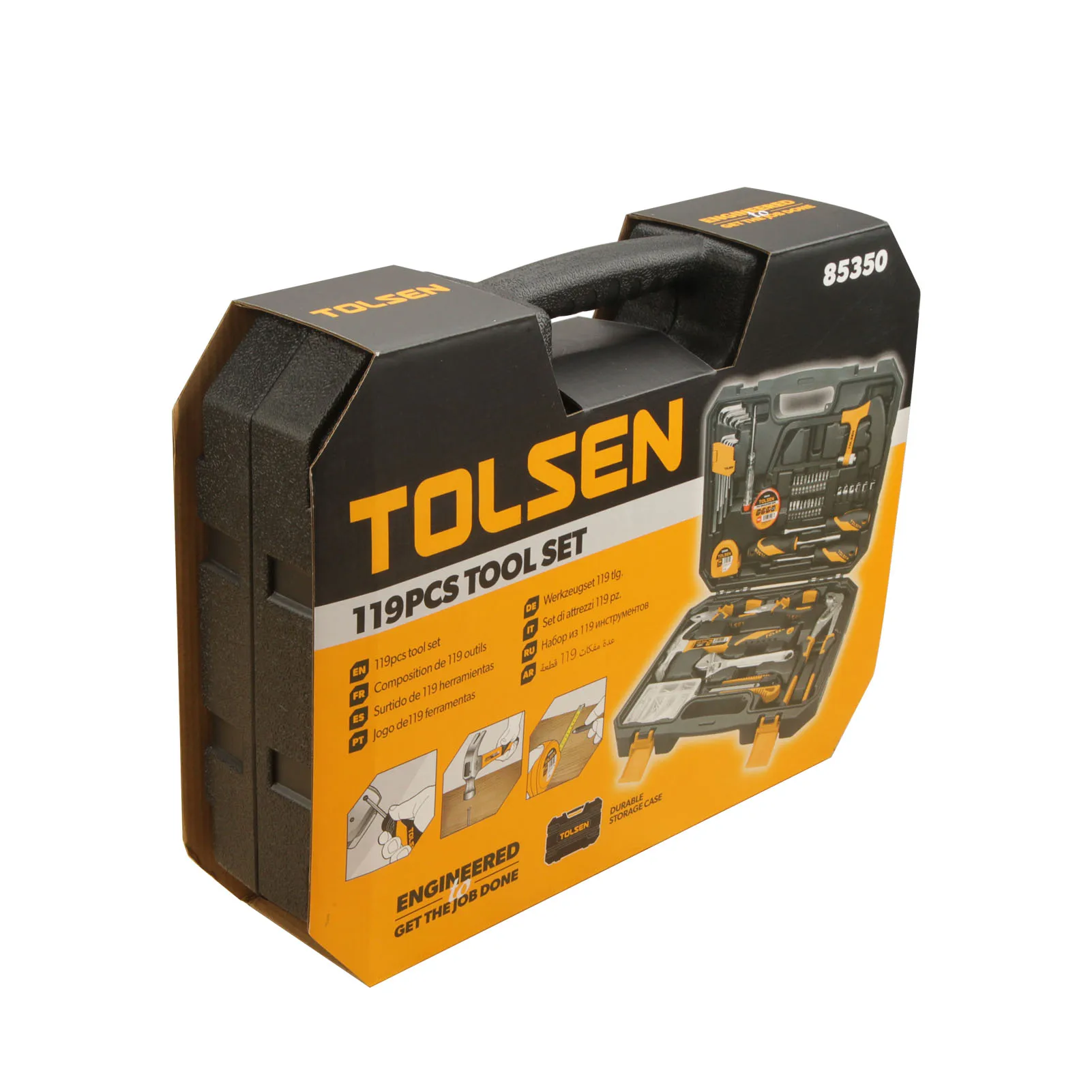 TOLSEN 85350 119pcs Mechanic Socket Wrench Box Tool Set
