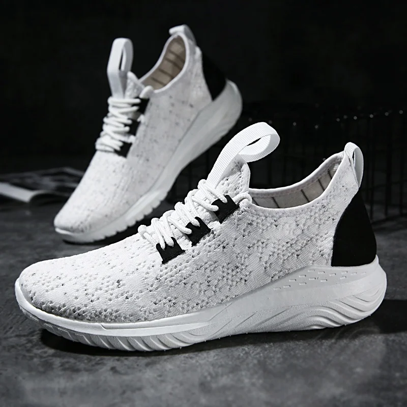 
2019 A New hot sale flymesh breathable calzado pedido de china sport shoes zapato deportivo blank sneakers chaussure homme 