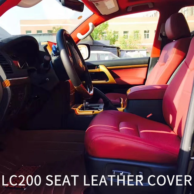 Land Cruiser lc200 полностью кожаный чехол для автомобильного сиденья обновление и модификация