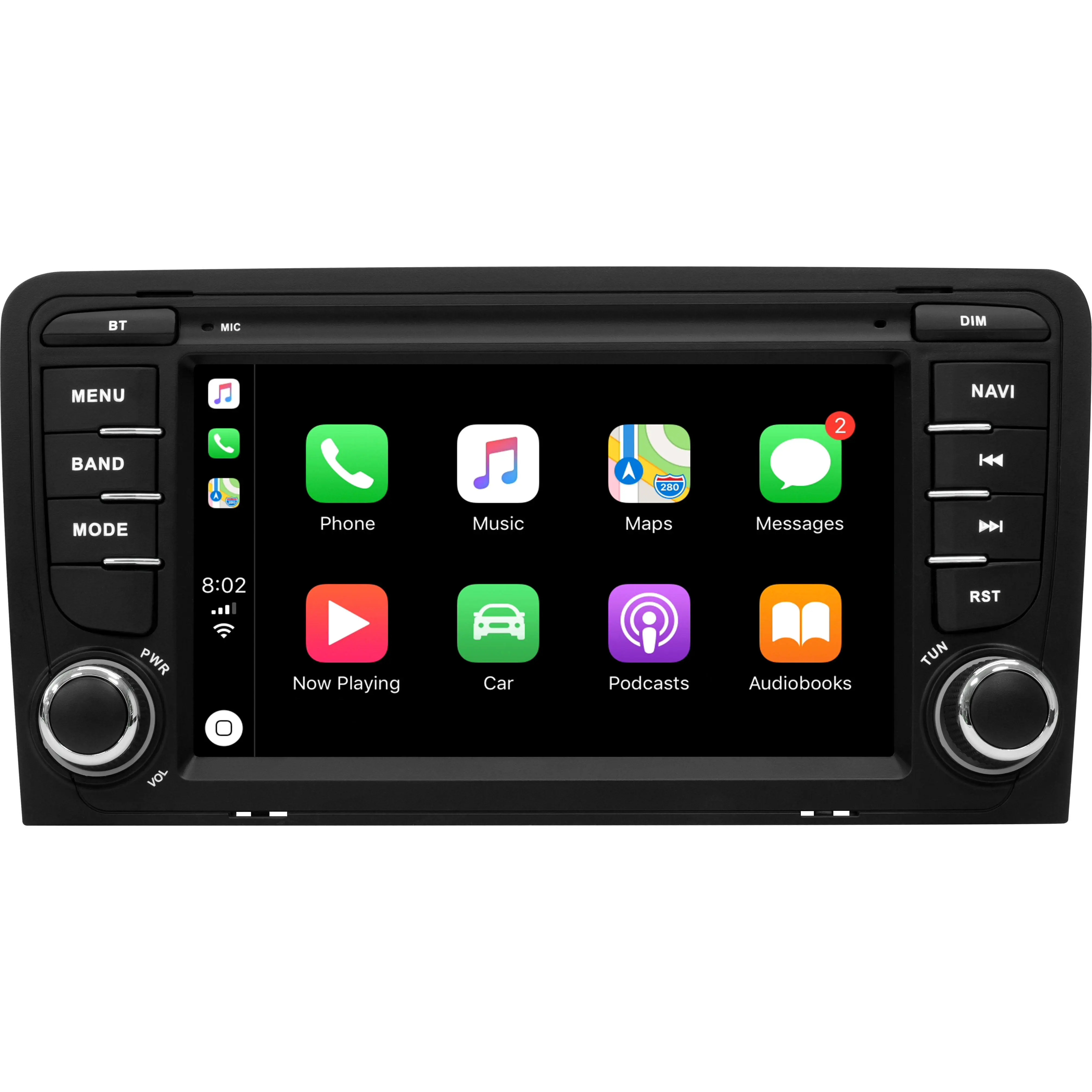7 inch 8581 car radio 1 din touch screen for Audi A3 8P S3 RS3 Sport back with DSP 360 panorama view car radio player android 11