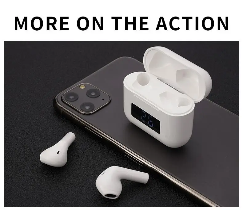 2021 Wireless earbuds BT 5.0 Pro8 TWS Earphones LED screen with charging case Noise Cancelling Wireless headset TWS sensor