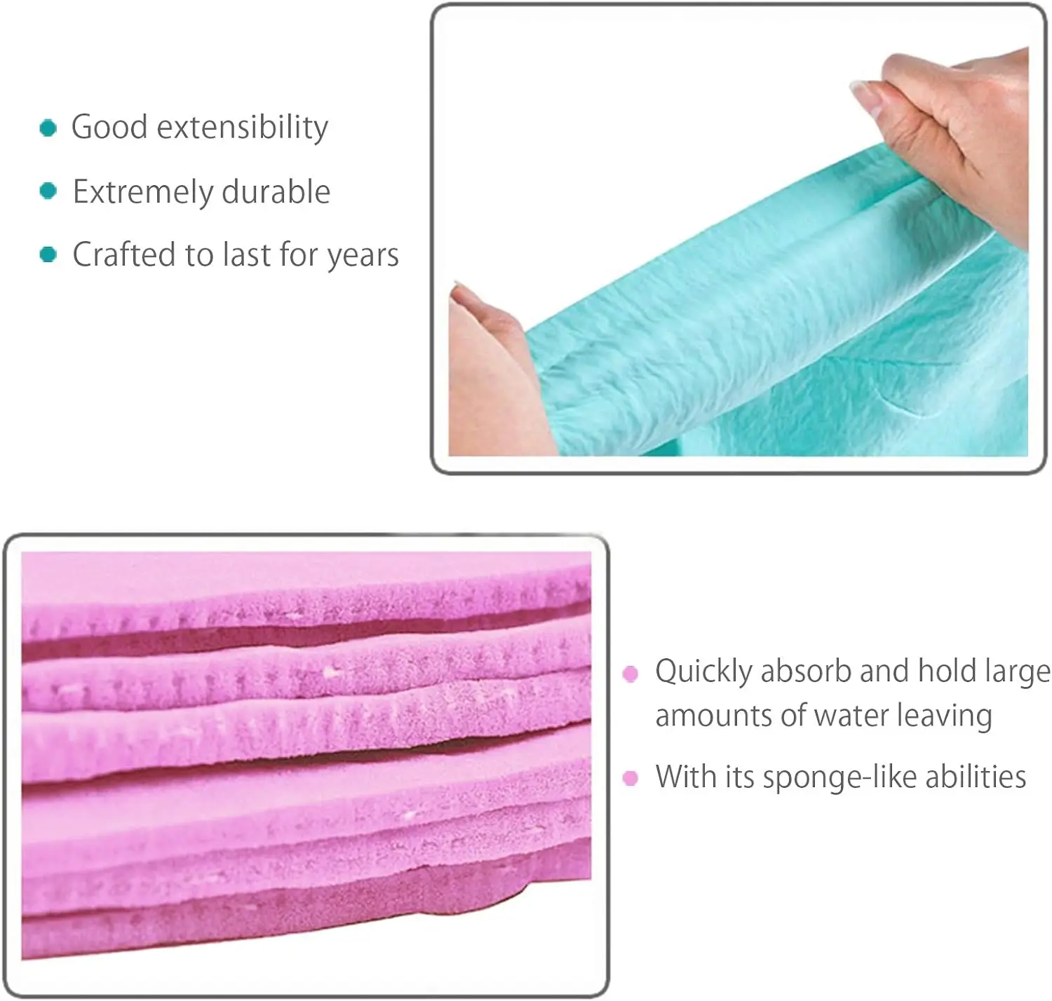 SEQ Fast Drying customized Logo Synthetic car shammy chamois cloth