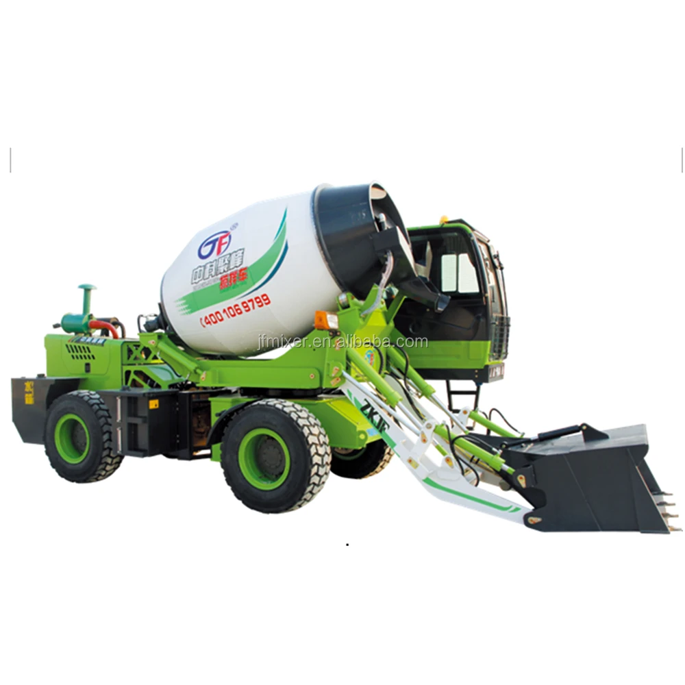 High end cement mixing tank truck  self loading concrete mixer truck
