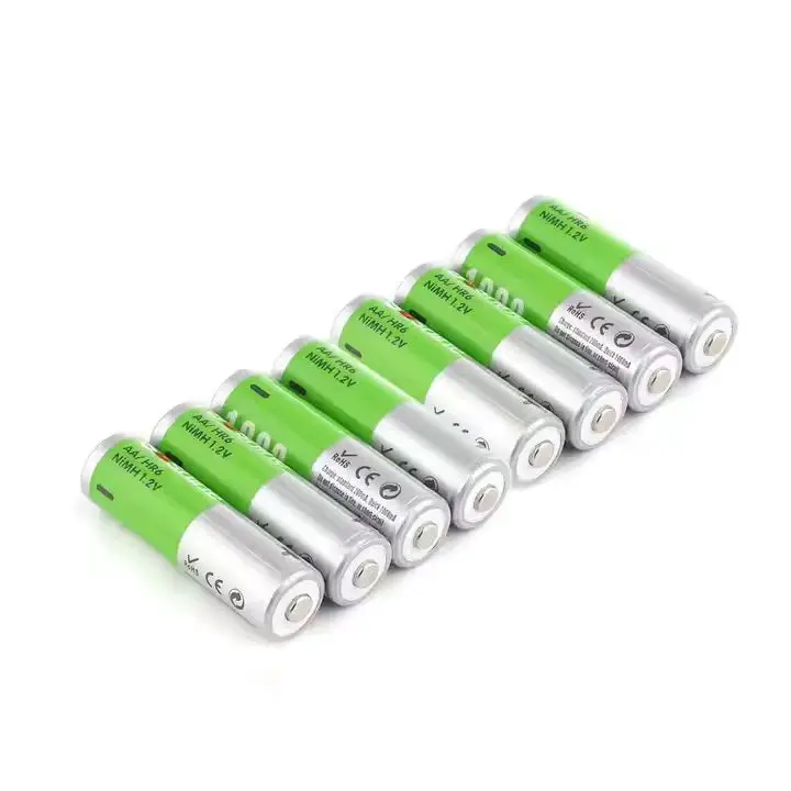 8 аккумуляторных батарей AA перезарядка до 1000x стандартная емкость 1000 mAh предварительная зарядка