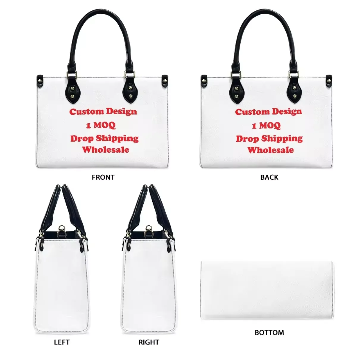 Personalized School Bus Driver Leather Handbag With Handle Print On Demand Tote Bag With Customized Name Back To School Gift