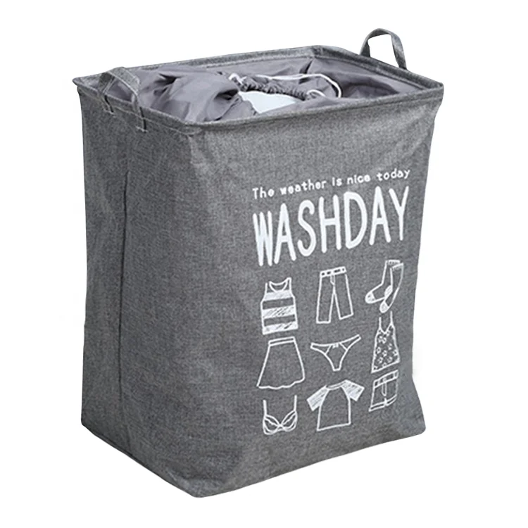 Large washing basket laundry hamper dirty clothes oxford woven foldable laundry bags & baskets