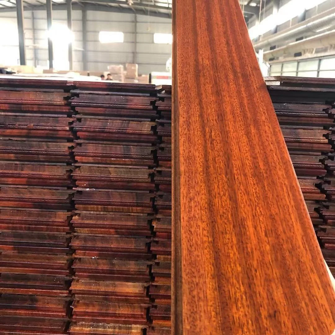 Nature UV finish high janka hardness iroko solid wood flooring teak hardwood flooring