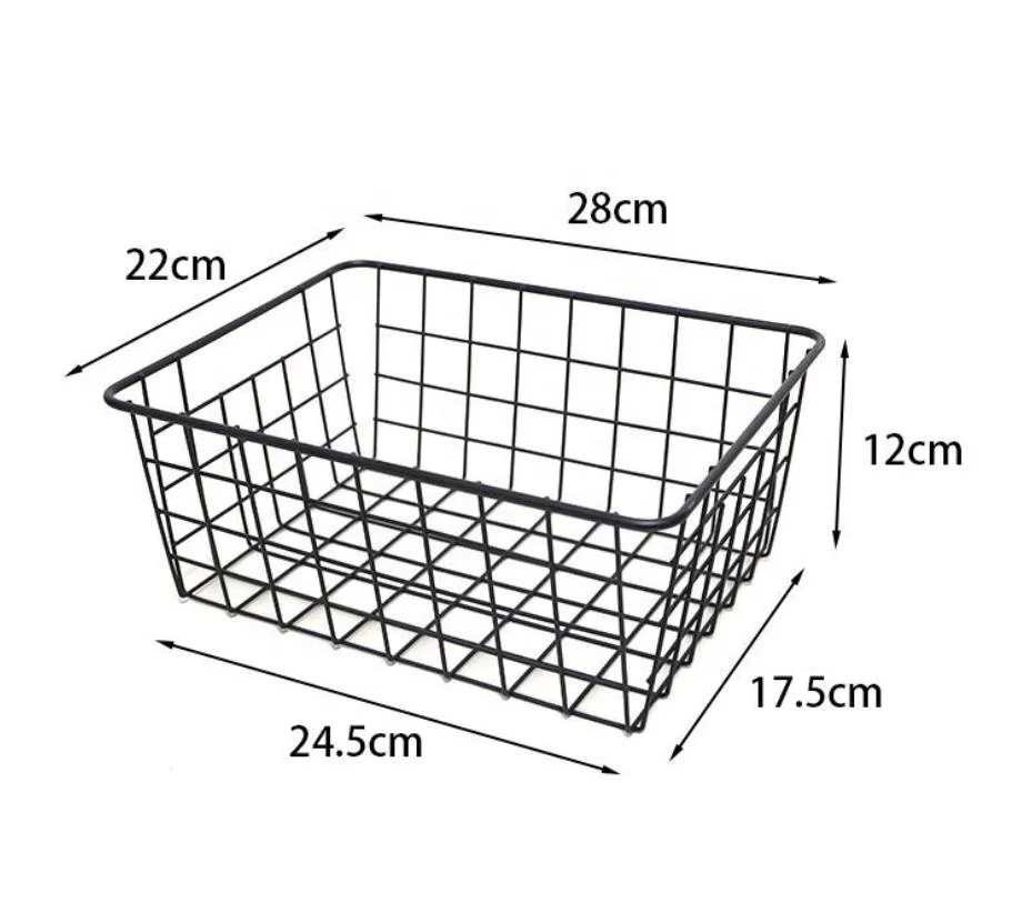 Проволочная корзина для хранения 28x22x12 см