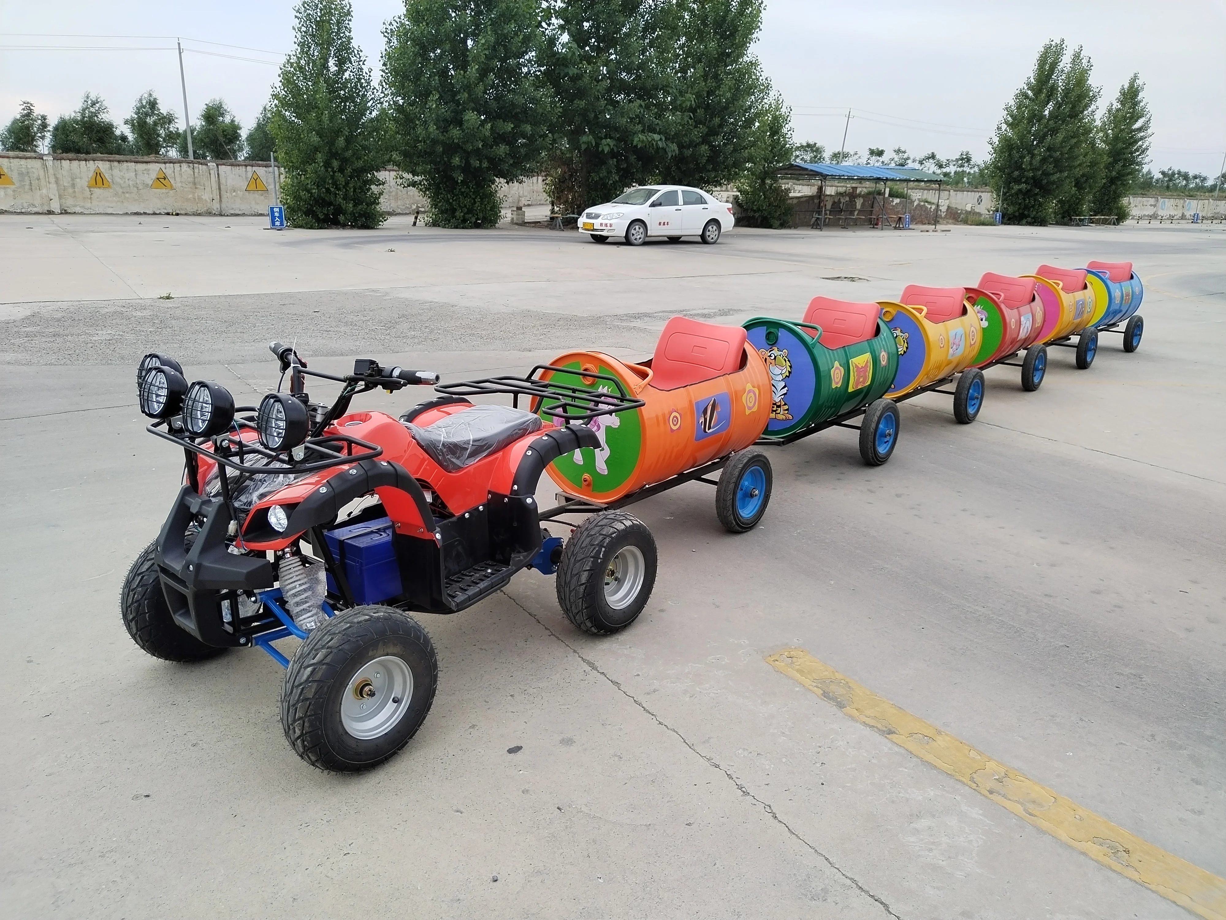 AX-TT16-09 Hot Sale Kids Playground Amusement Park Trackless Train Electric for