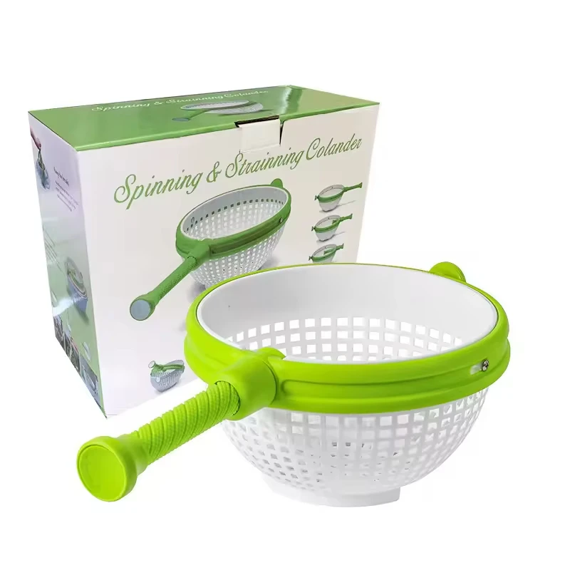 Hot Sale Rotate the Drain Basket Vegetable and Fruit Wash Dehydrating Home Rotating Drain Basket