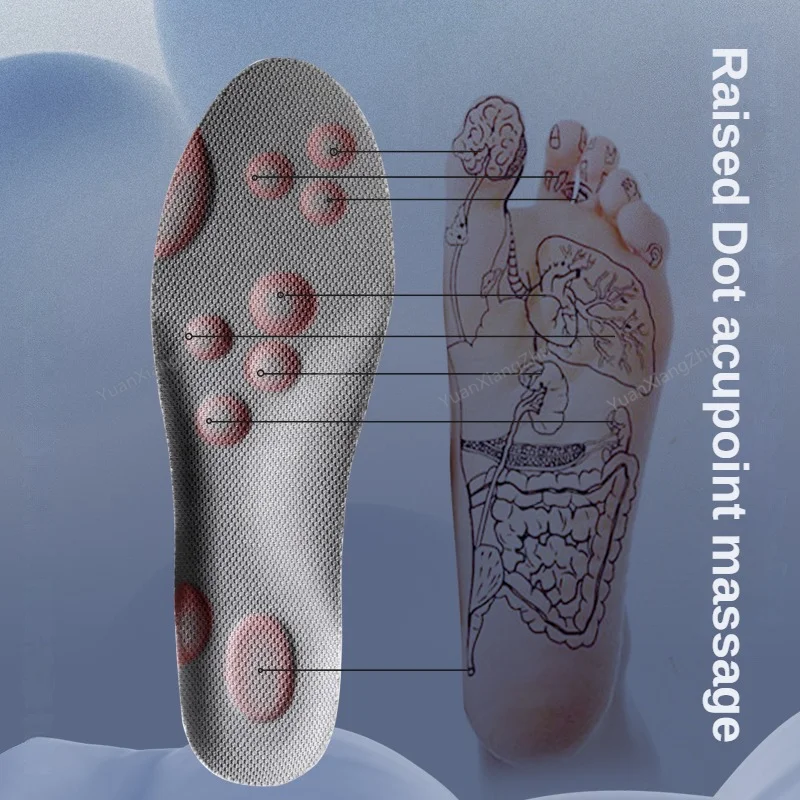 4D Latex Sport Insoles Super Soft High Elasticity Relieve Pain Deodorant Cushion Arch Support Running Insoles Foot Insole