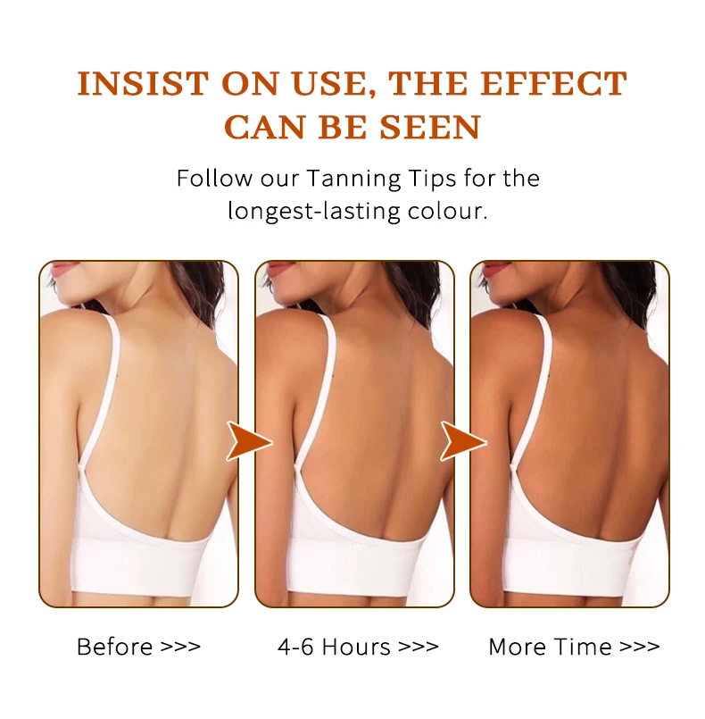 Private Label Custom Beauty Products Natural Tanning Lotion  Active Self Tanner Gel Sun Tan Drops