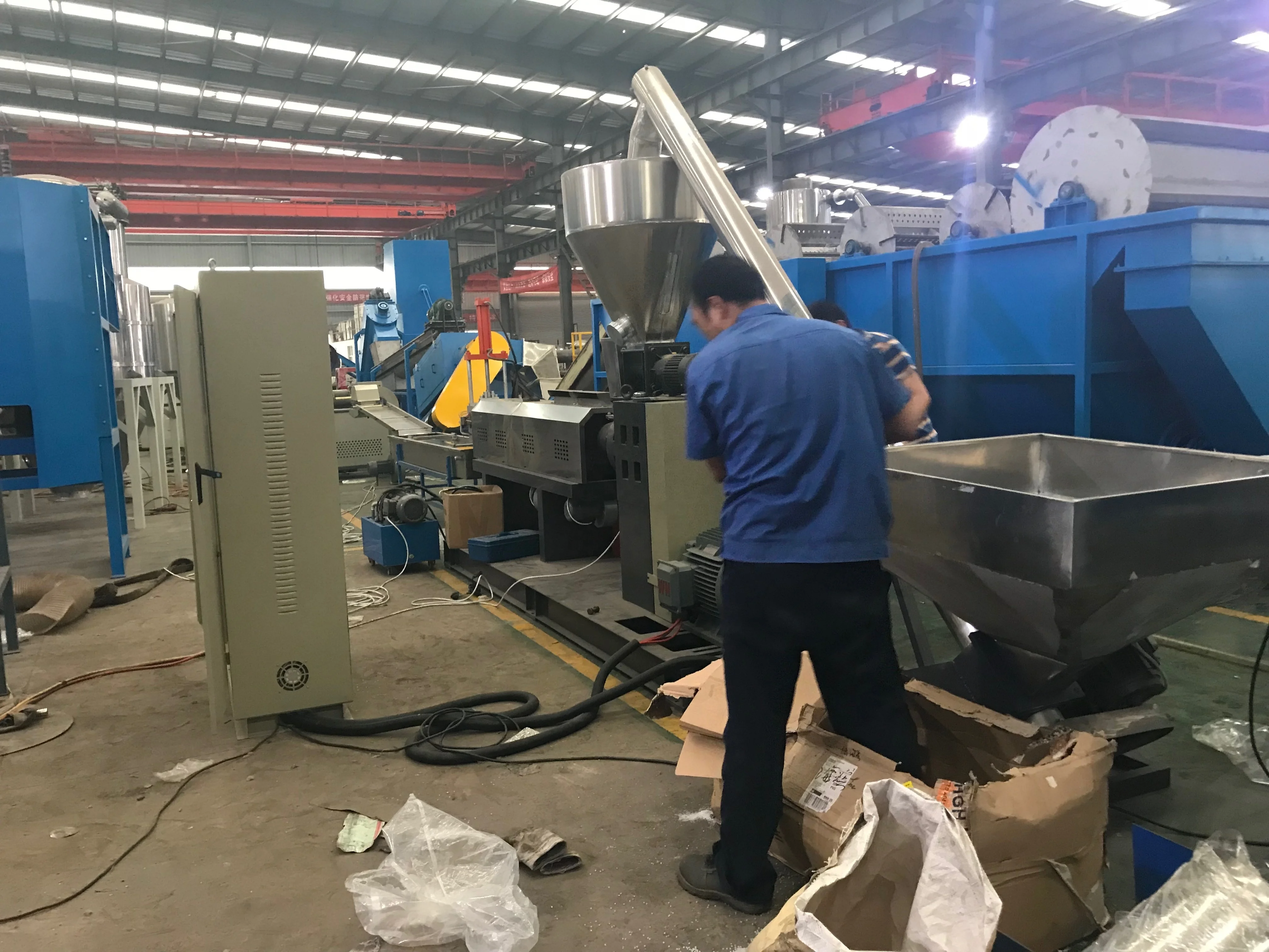 Competitive Price Waste PET/PP/PE/HDPE plastic recycle pellete making machine