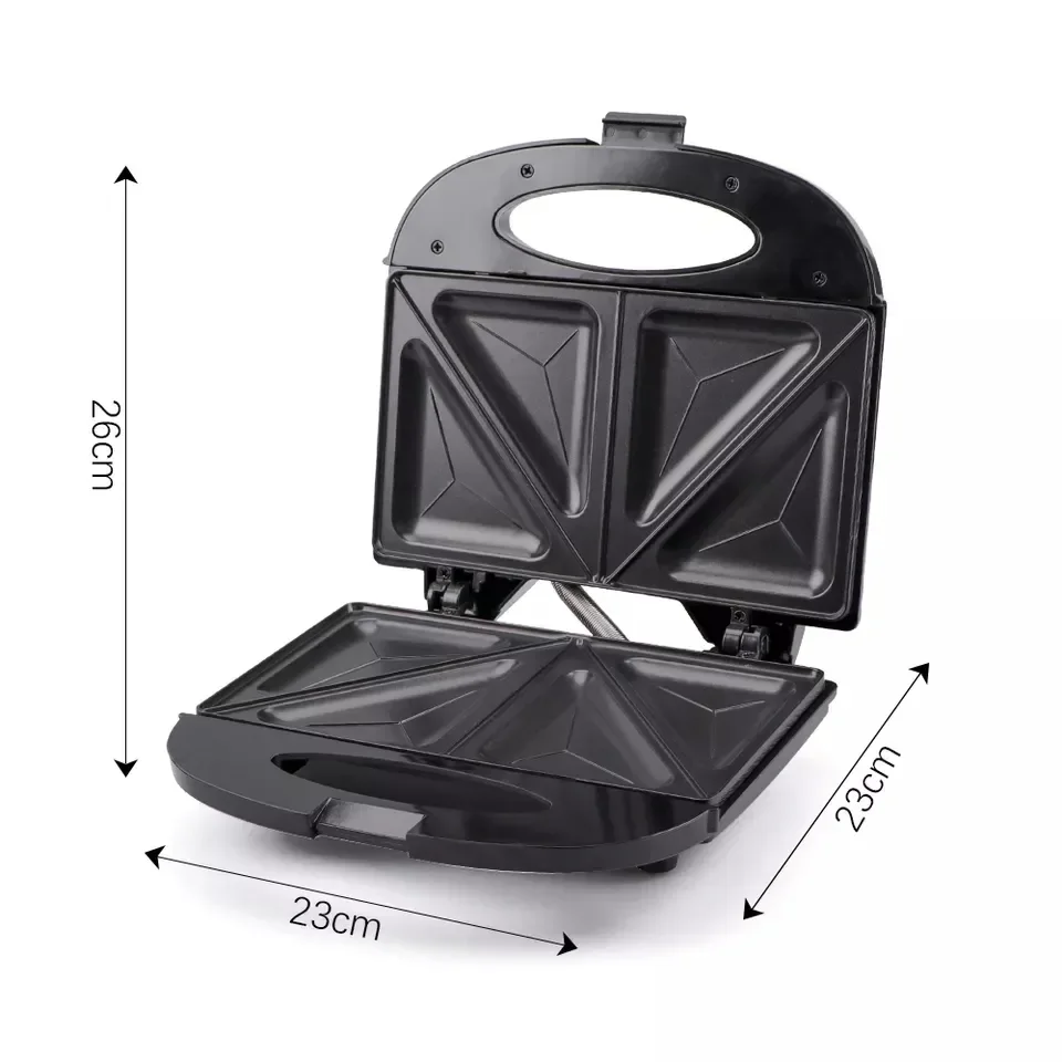 Detachable Breakfast Sandwich Maker 6 in 1 Toaster 3 In 1 Non Stick Sandwich Maker With Cool Touch Handle Waffle Maker