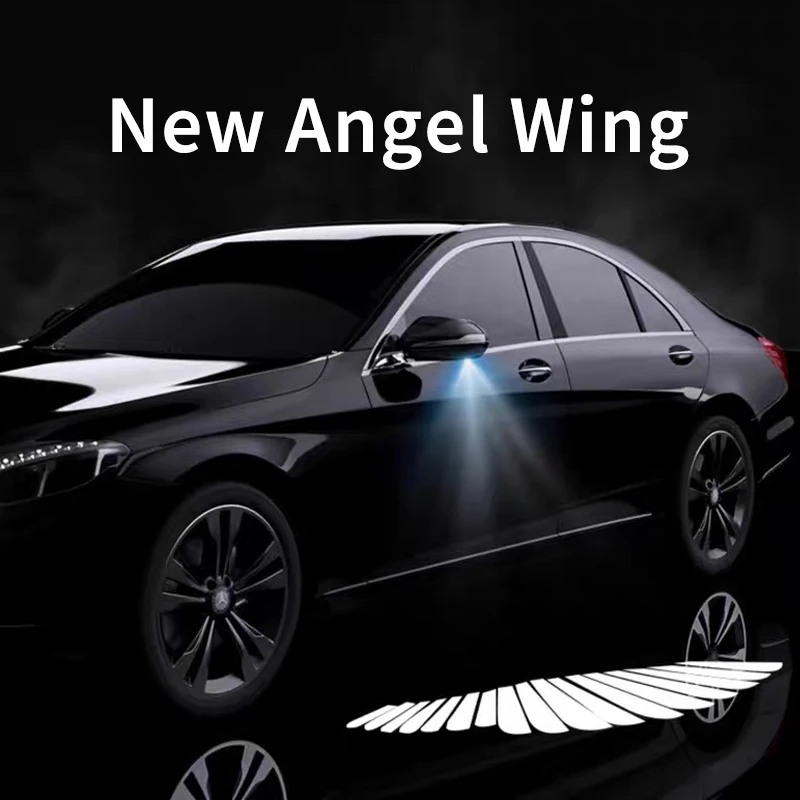 Factory supply car illumination lights LED angel wing car lights rearview mirror angel wing  car accessories