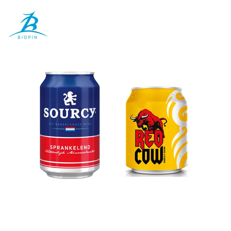 2025 customized aluminium 190ml 250ml 330ml 500ml cans 12oz 16oz metal cans bottles with easy open lid for beer energy drink