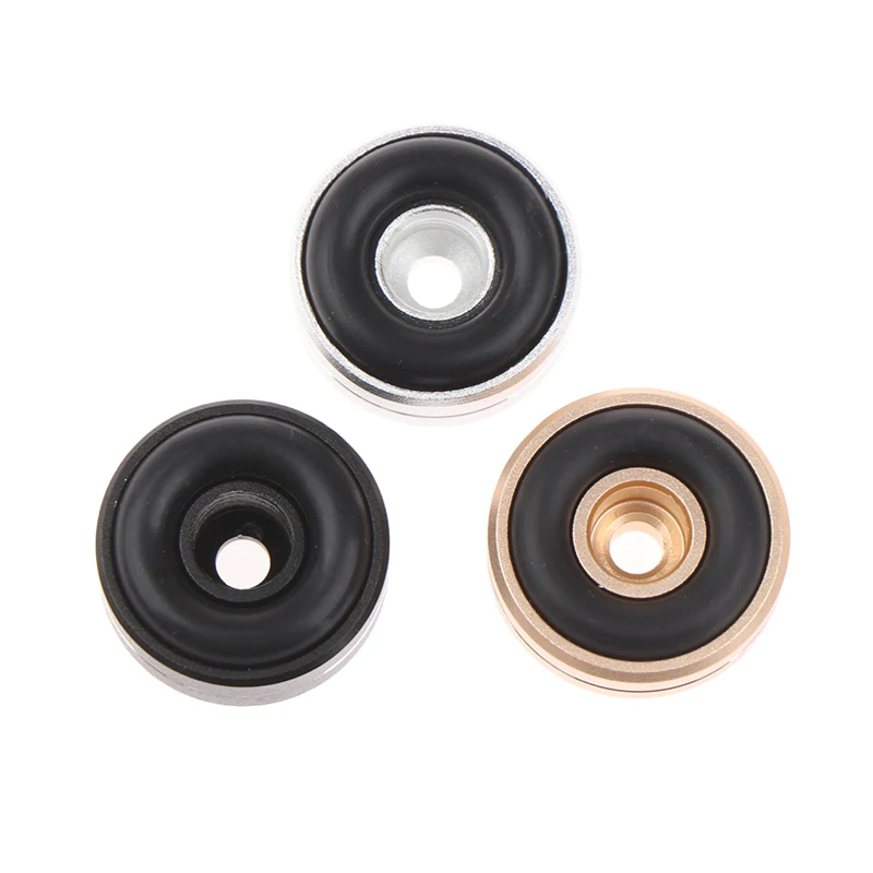 Custom Metal CNC Turning Aluminum Stainless Solid Speaker Spike Feet Speaker Box Spikes Stand Feet Rubber Buffer Floor Foot