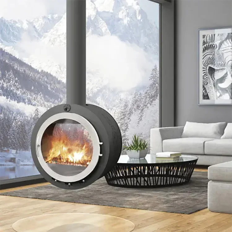 Indoor steel Heating-Equipment Wall Insert Wood Burning Stove Fireplace Fire Heaters Gas Fireplace for Home Use
