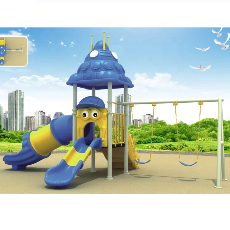 Plastic slide for preschool plastic toys playground Outdoor Playground Equipment For Kindergarten