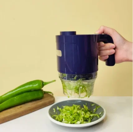 Multifunctional kitchen accessories 5 in 1 wireless electric food processor Mini USB stick manual vegetable hopper