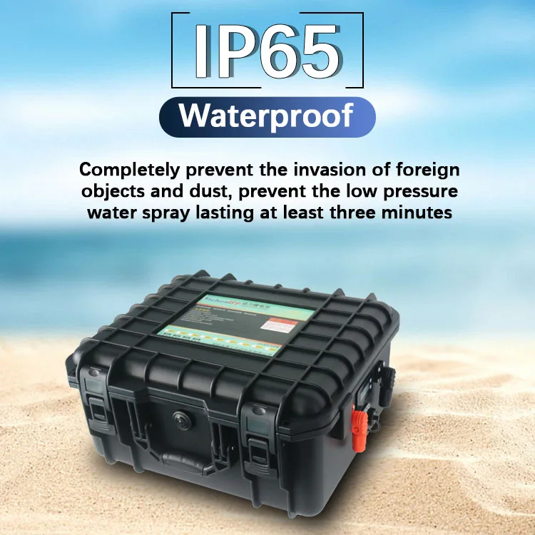 Customized 12V 24V 36V 48V 50Ah 100Ah 150Ah Deep Cycle  Lithium Battery Carrying Suitcase LiFePO4 Battery for Marine Boat Motor