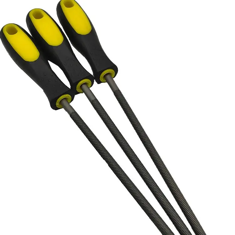 Three square saw files of the taper triangular saw files