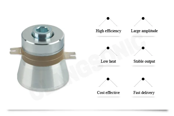 
Clangsonic Ultrasonic Cleaning Transducer Ultrasonic Transducer 40khz Black Pzt4 5200pf±10%pf 6 Months Provided 60watts CN;ZHE 