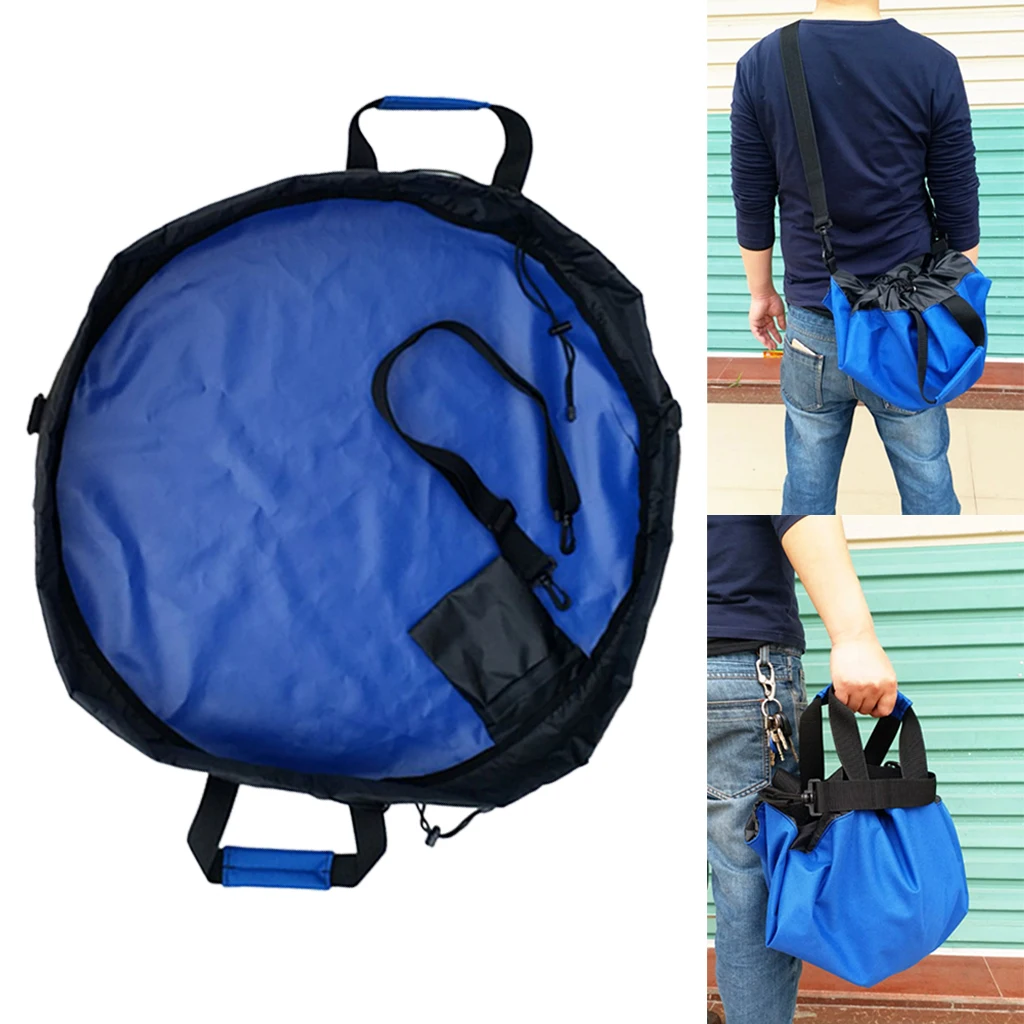 Portable Waterproof Fabric Wetsuit Changing Mat Dry-Bag with Handles Straps for Surfing Surf Canoeing Climbing Fishing Golf Acce