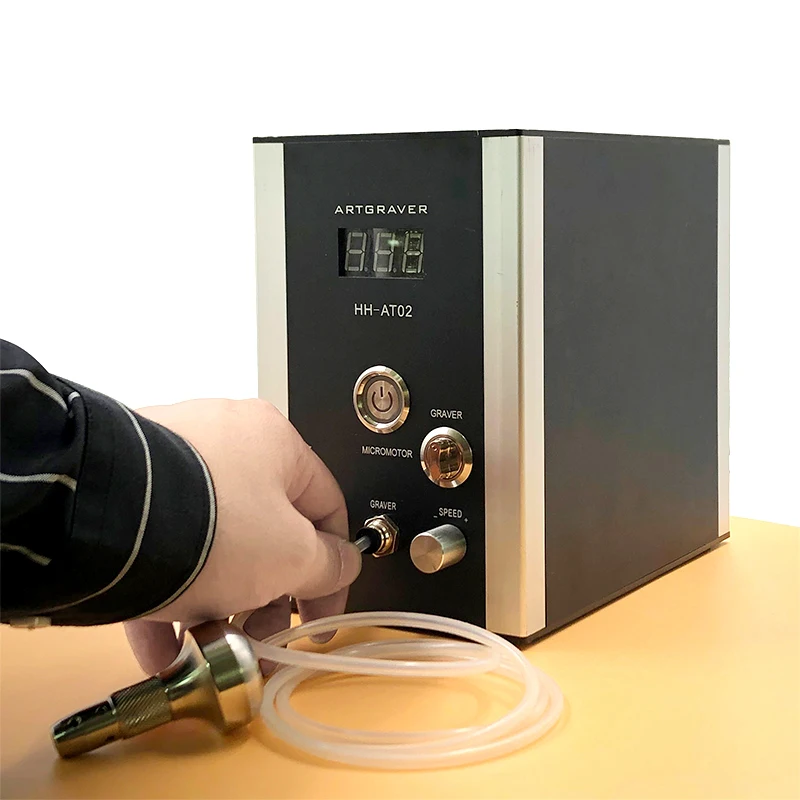 AT02  Easy Using Mini Jewelry Engraver Machine No Need Air Compressor 160W Portable Metal Art Engraving Equipment Jeweler Tools
