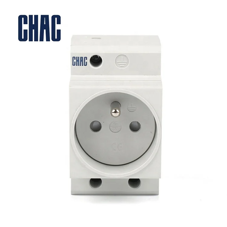 CHAC CE certified CQP20 Modular Socket Germany French type Din rail
