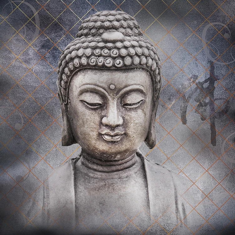 Bedroom Office Buddha Wall Art Home Decor Oil Painting Canvas Art Oil painting Handmade