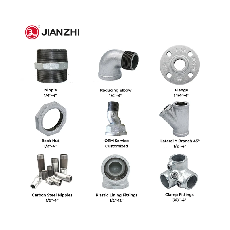 JINAZHI nipple galva diameter 50 hydraulic pipes fittings connector galvanized pipe fitting