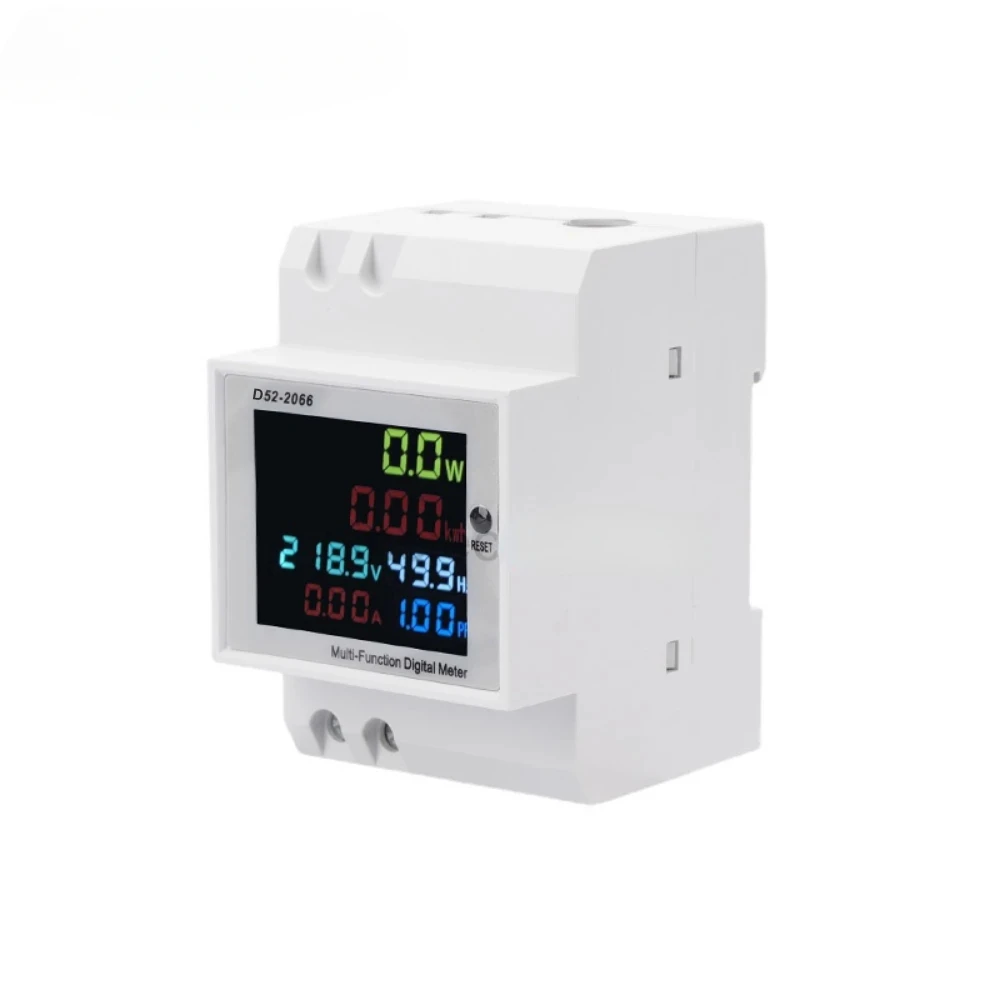 Din Rail AC 500V LED Voltage Current Energy Meter Volt Ampere Meter 100A Detector Multimentro Digital Tester Electric Meter