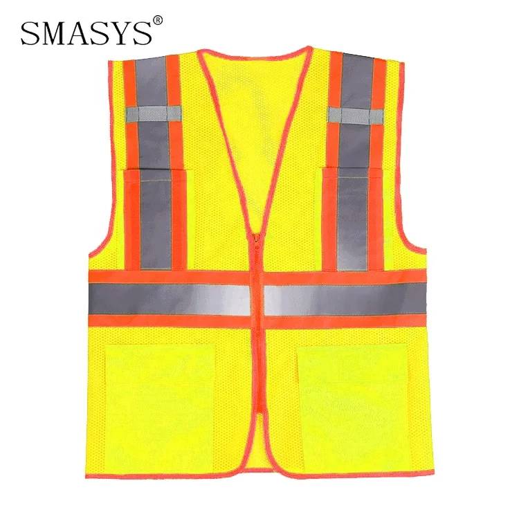 SMASYS розничная продажа, индивидуальный высоковидимый инженерный защитный жилет V-образной формы