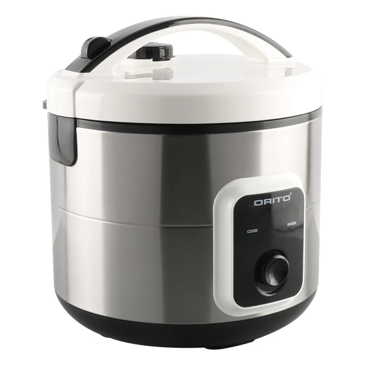 Promotional Price Kitchen Appliances Electrical Rice Cooker Deluxe Style with Colorful Stainless Steel Shell