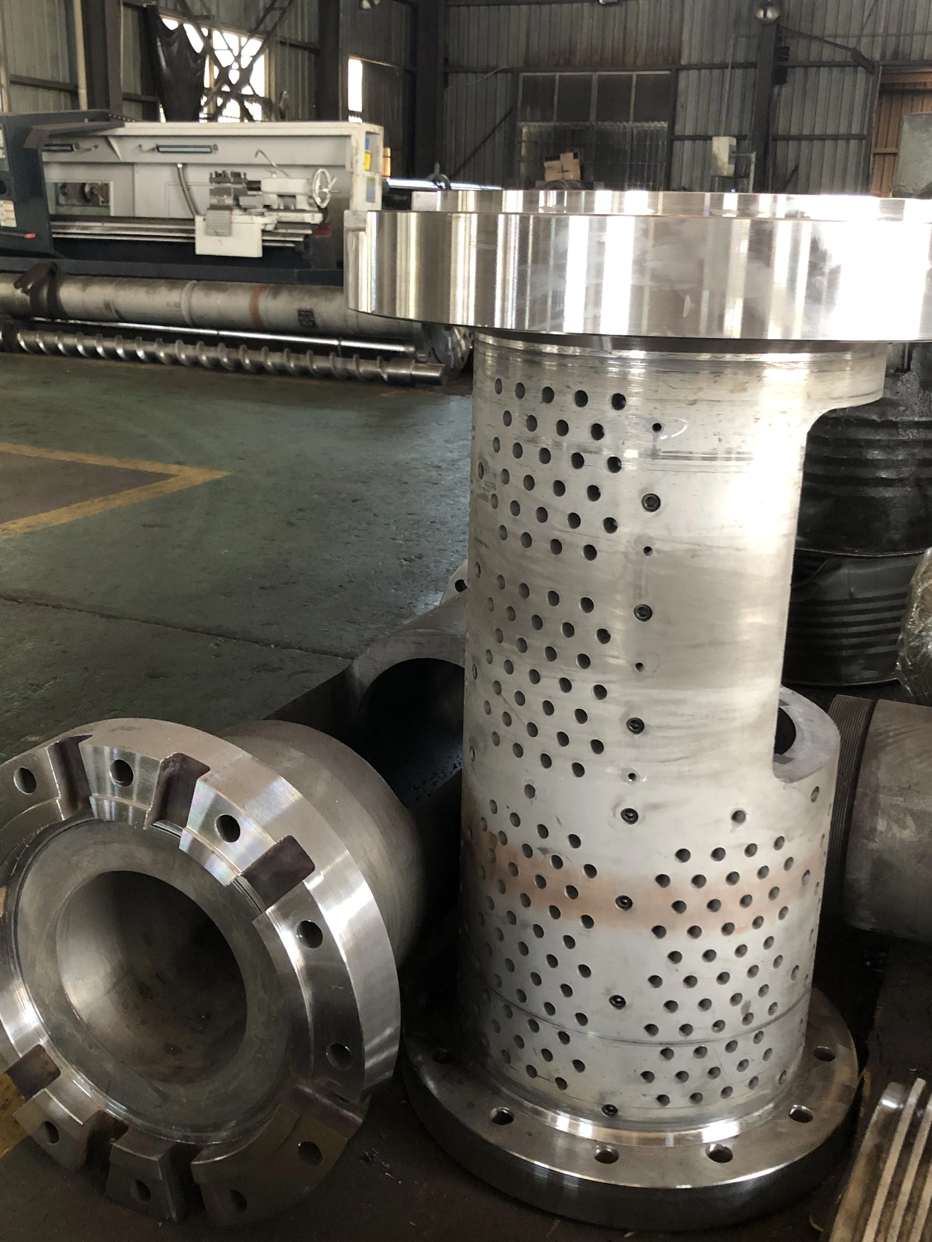 38CrMoAlA Based material screw barrel for extrusion pp/pe squeeze granulator machine