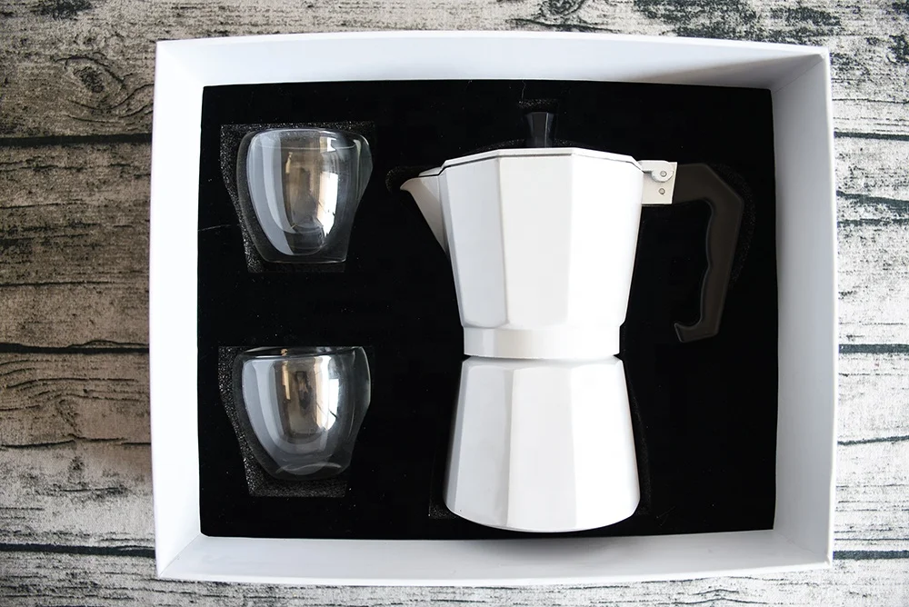 Hot Selling Coffee Gift Set Moka Pot Stovetop Espresso Maker