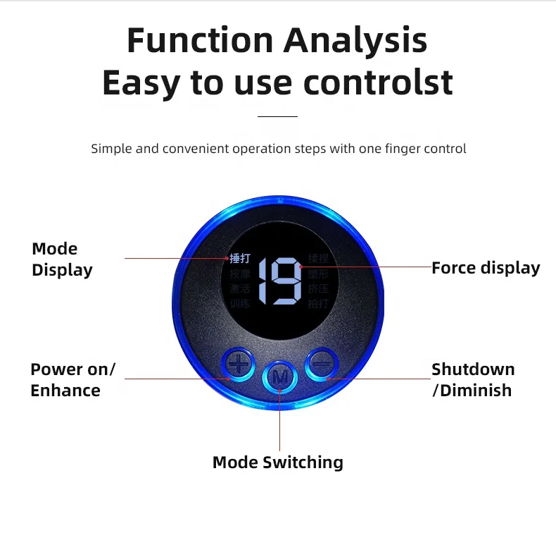 Wholesale Mini Portable Body Massage Stickers TENS EMS Massager