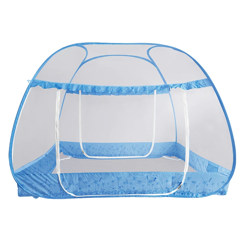 Wholesale Polyester Pop up Net Tent Double Bed 3 Doors Foldable Portable Easy Install Family Bedroom Mosquito Net