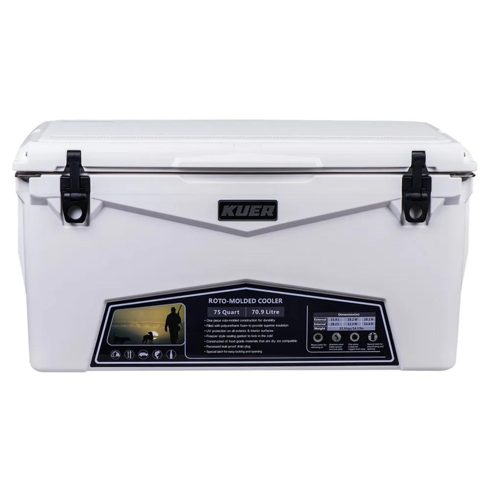 Kuer Cooler Box Rotomolded Plastic ice box 75qt  rotomolded coolers