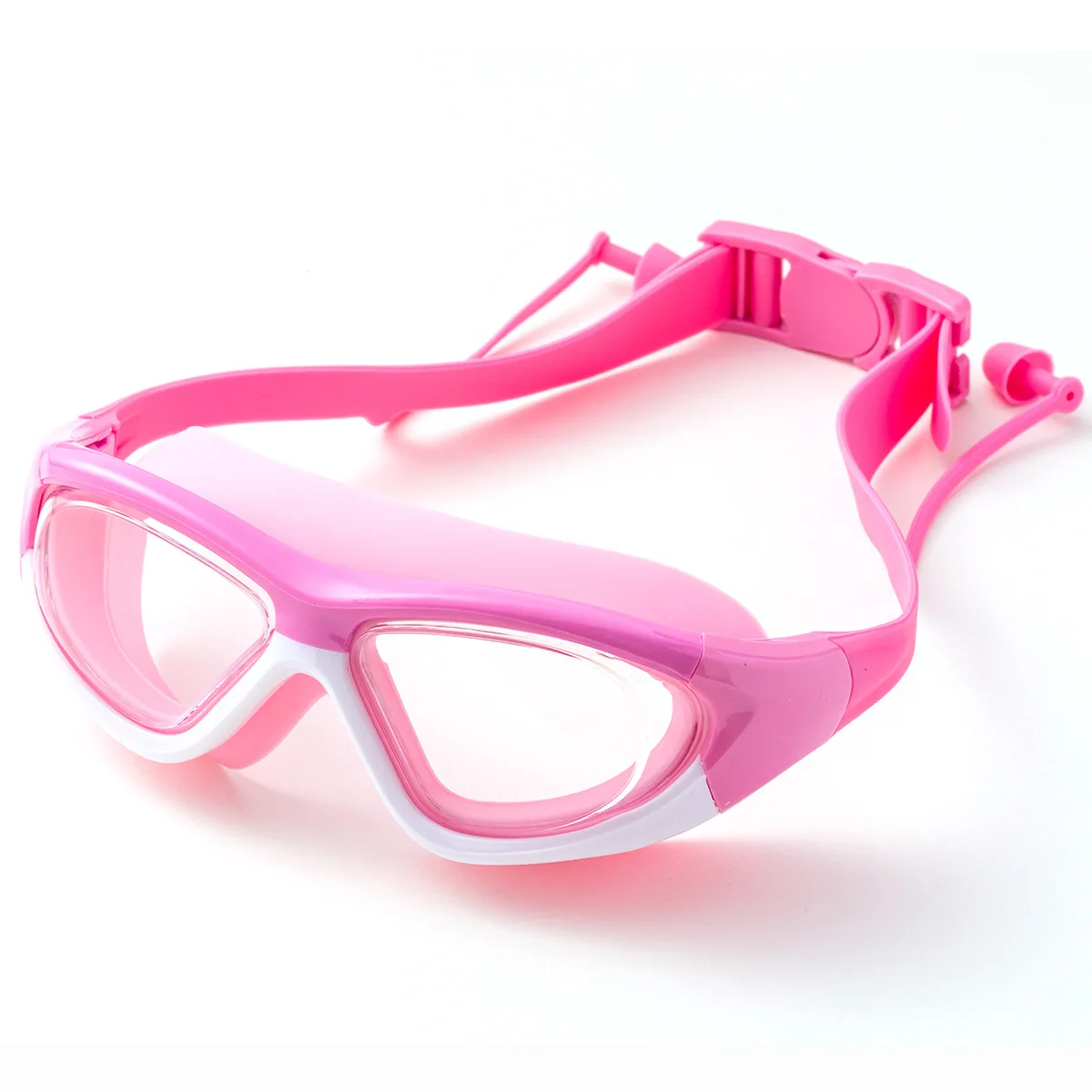 Swimming glasses for kids  anti fog swim eyewear Earplugs   Kids Swim Masks Wide Vision