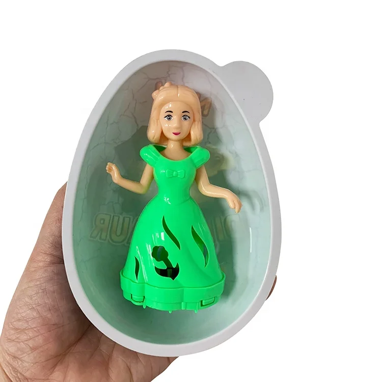 Good Quality Colorful  Princess Pull Back doll Toy for capsule surprise egg